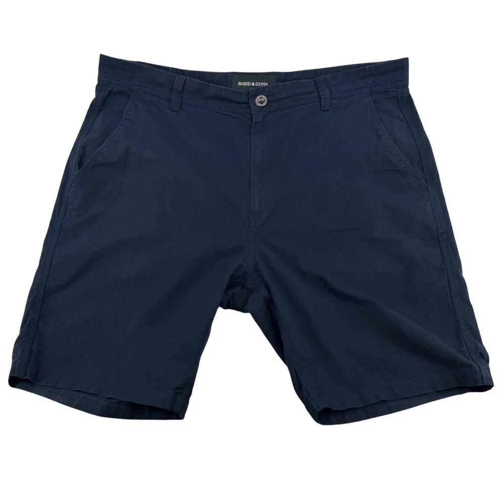 Rodd & Gunn Shorts Men‎ 36 Navy Blue Original Fit Cotton Stretch Chino Casual